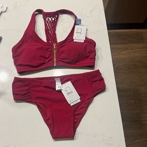 Amoena Dubai Two-Piece Burgundy Bikini Set